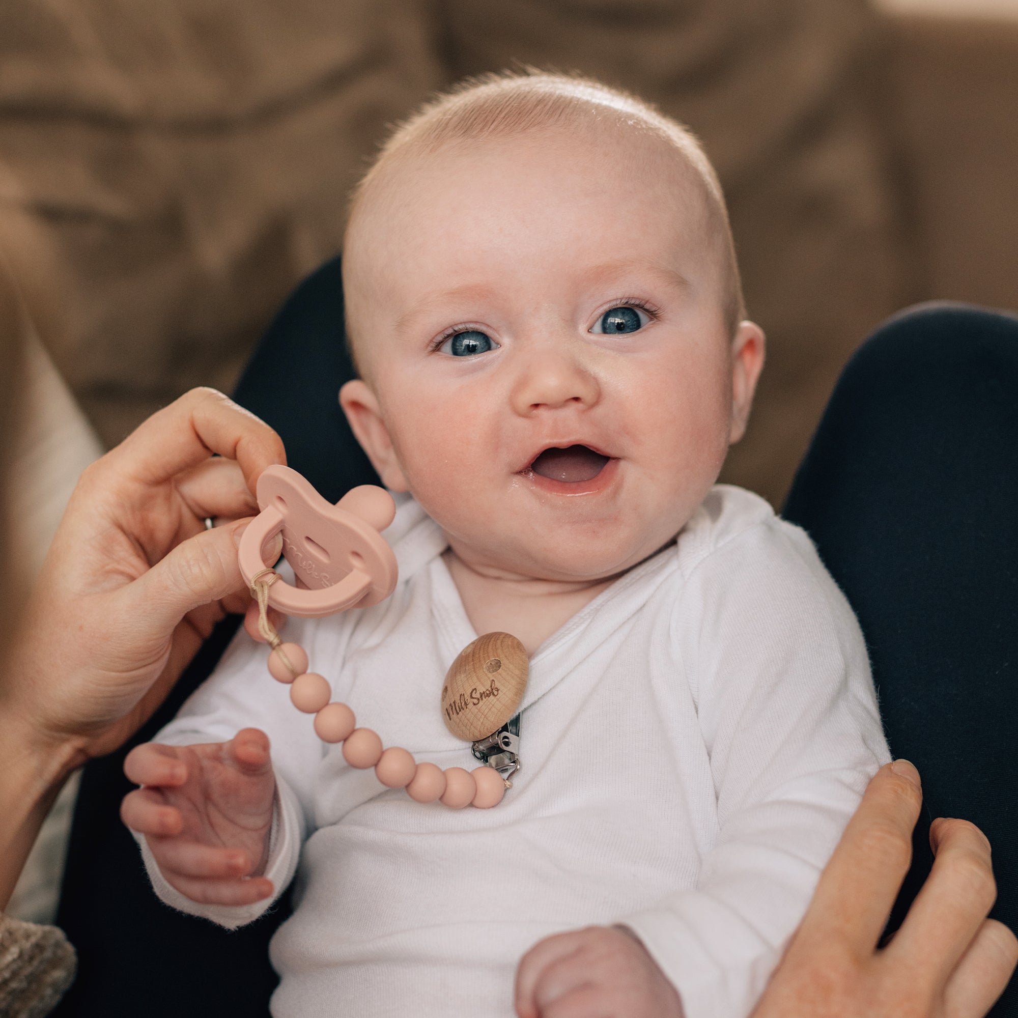 beaded pacifier clip