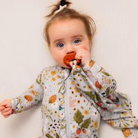STRAWBERRY FIELDS FOOTED JAMMIES