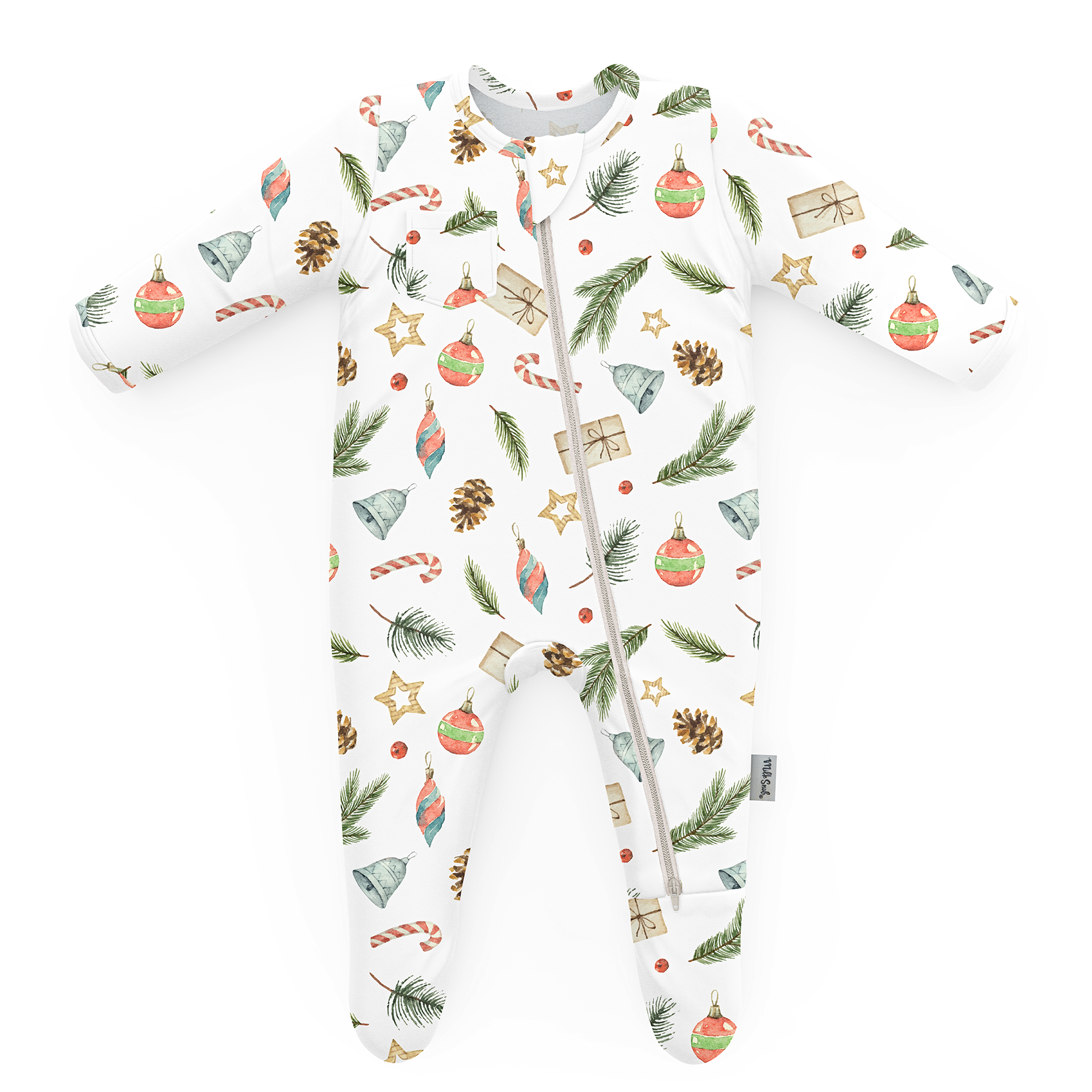 WINTER BERRY FOOTED JAMMIES