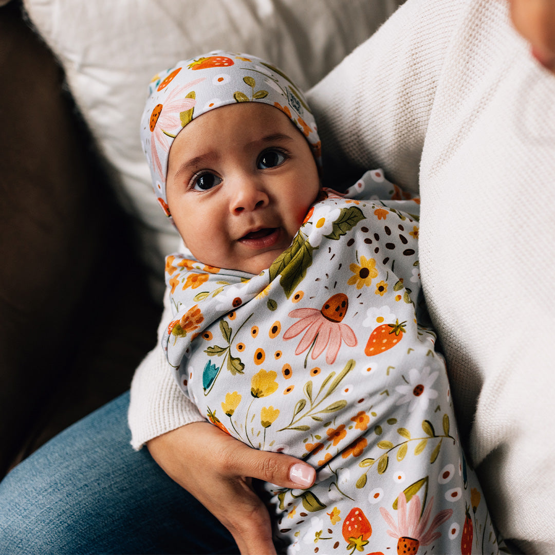 summer infant blanket Baby Blanket- Strawberry Fields