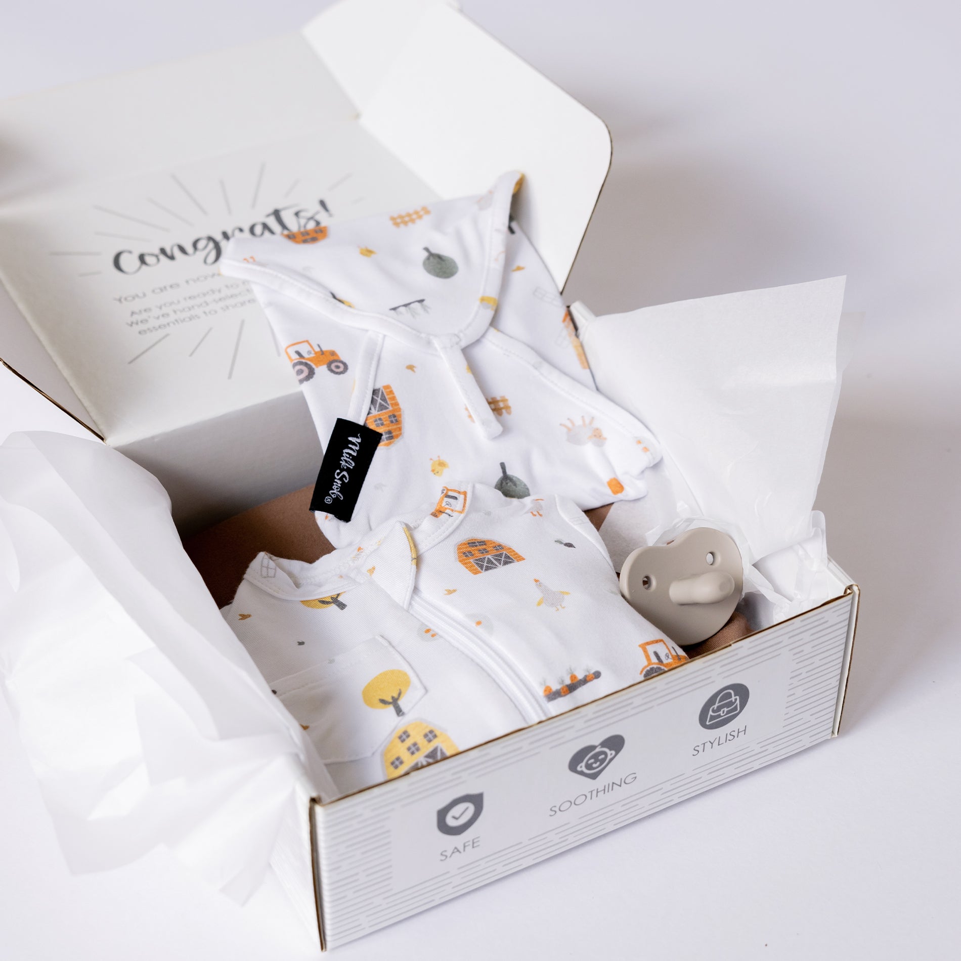 SUNNY ACRES WELCOME BABY GIFT BOX