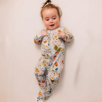 STRAWBERRY FIELDS FOOTED JAMMIES