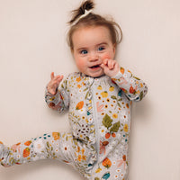 STRAWBERRY FIELDS FOOTED JAMMIES