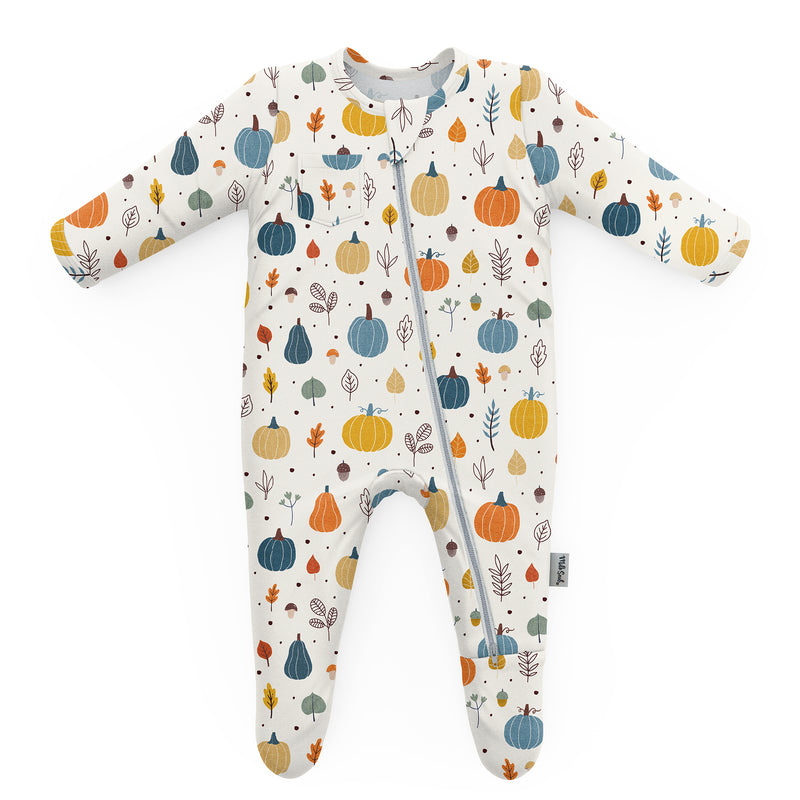 PUMPKIN PATCH FOOTED JAMMIES