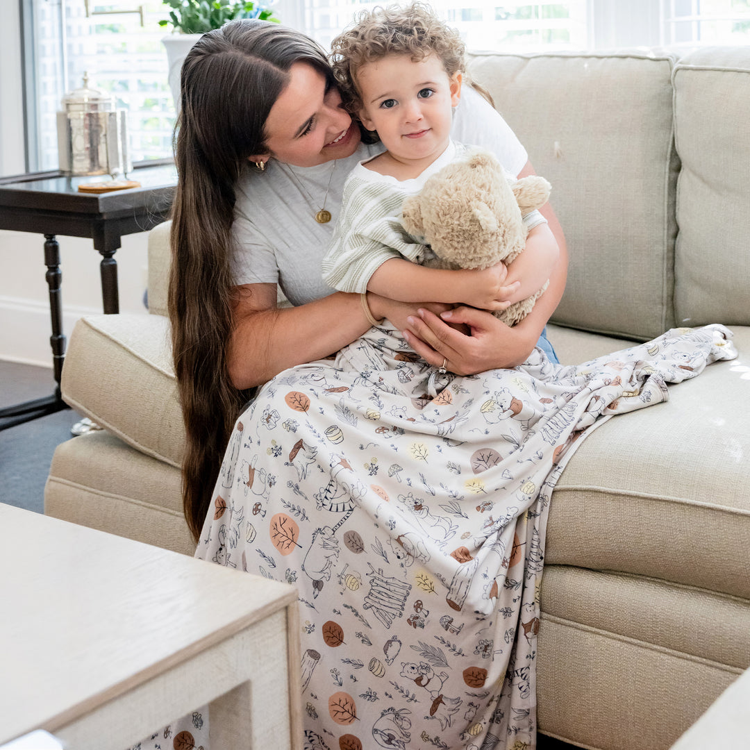 DISNEY WINNIE THE POOH BABY BEE OVERSIZED BLANKET