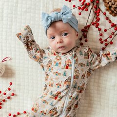 WINTER WONDERLAND FOOTED JAMMIES