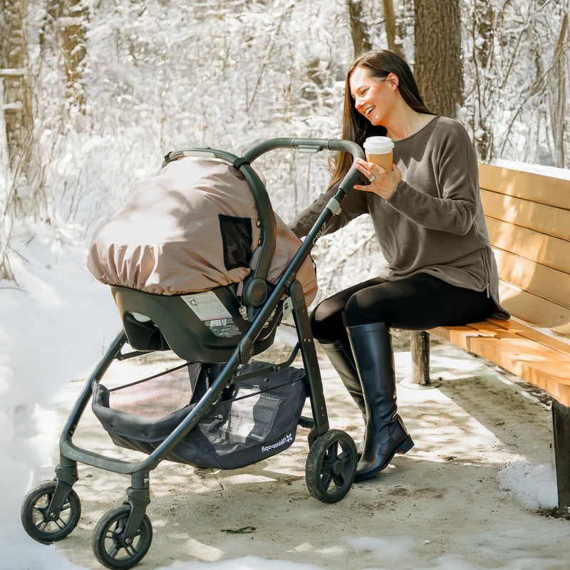 uppababy stroller winter cover Winter Cover For Babies- Fawn