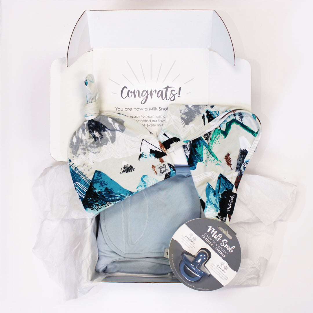 SKY SWADDLE WELCOME BABY GIFT BOX