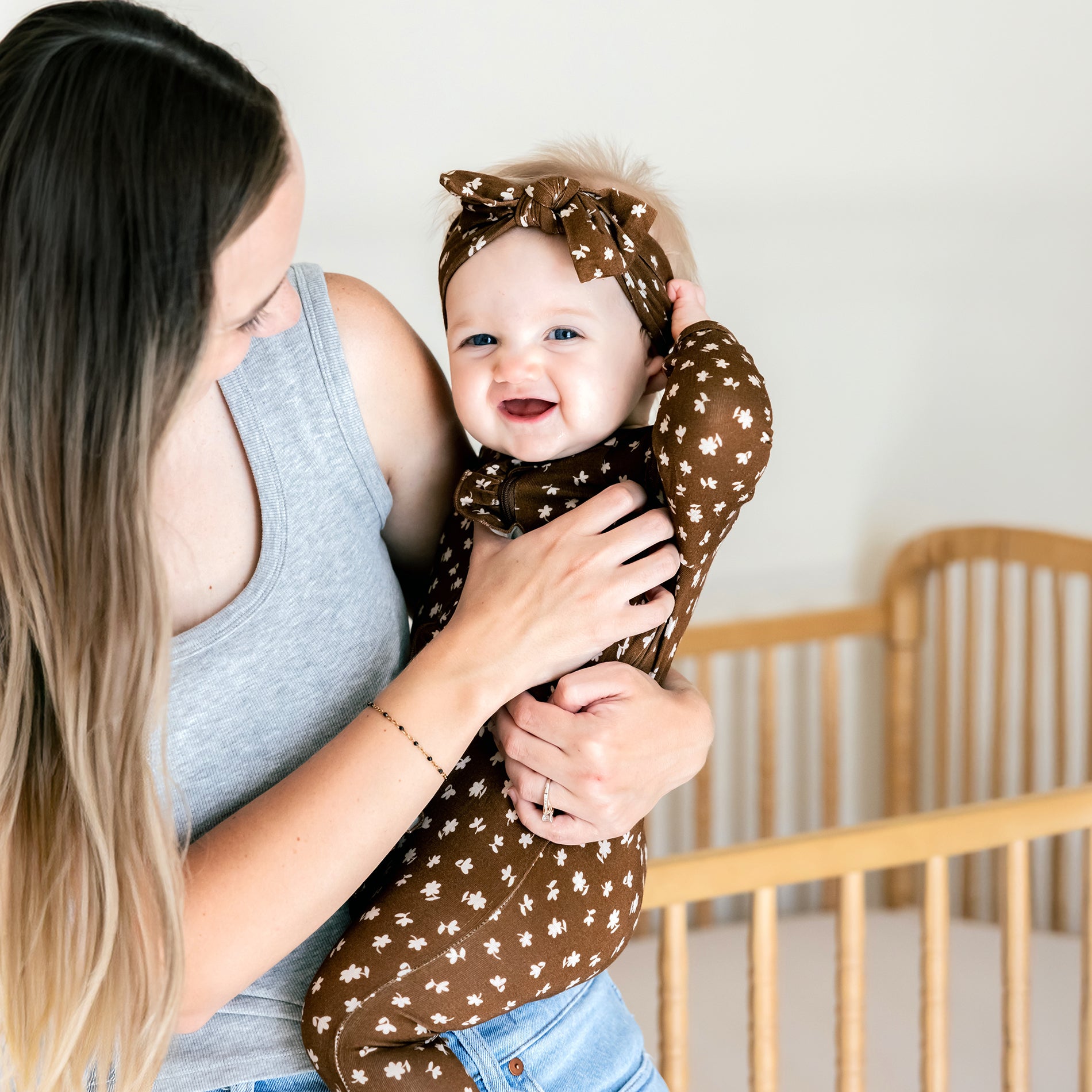 BROWN SUGAR BLOOM FOOTED JAMMIES