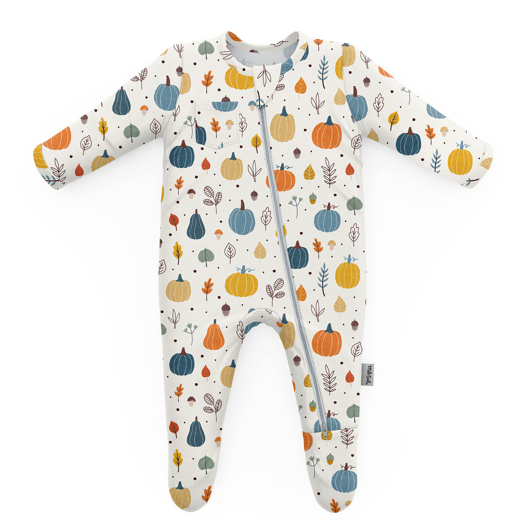 PUMPKIN PATCH FOOTED JAMMIES