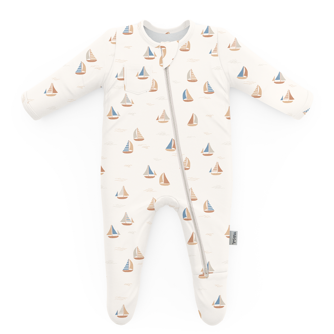 SEA BREEZE FOOTED JAMMIES