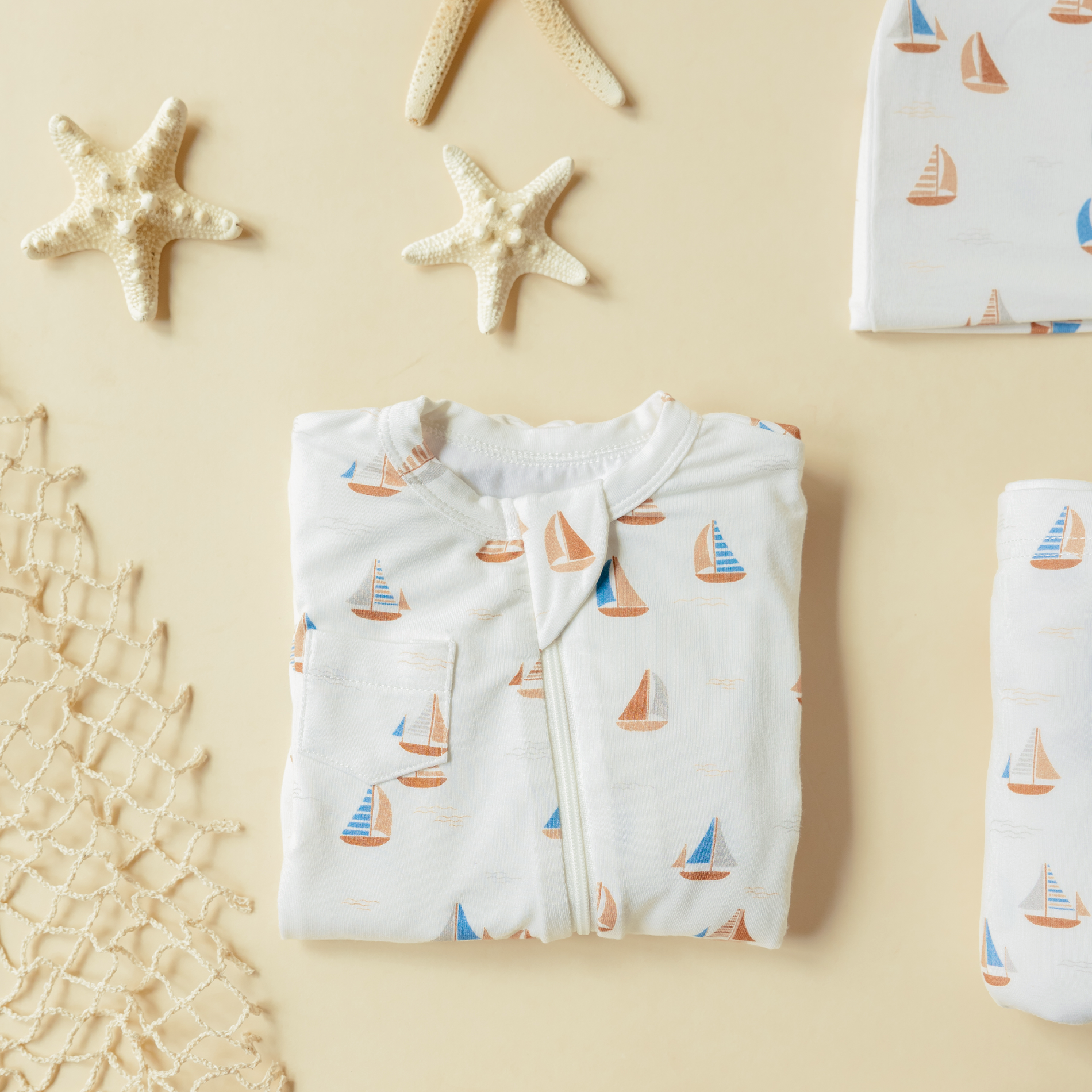 SEA BREEZE FOOTED JAMMIES