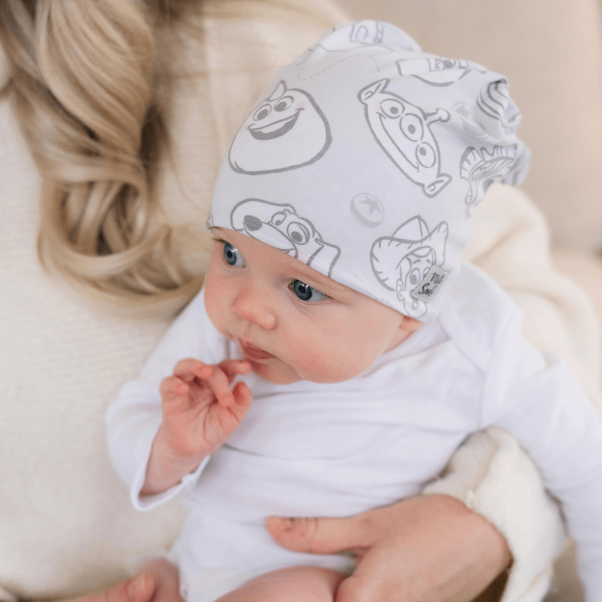Knitted newborn hats