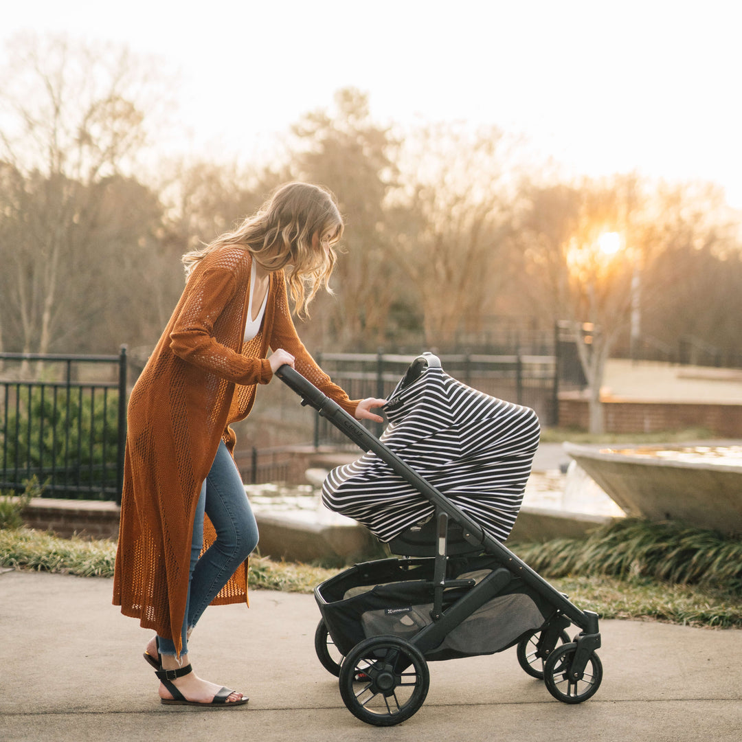 stroller and car seat cover 5-in-1 Cover- Modern Stripe