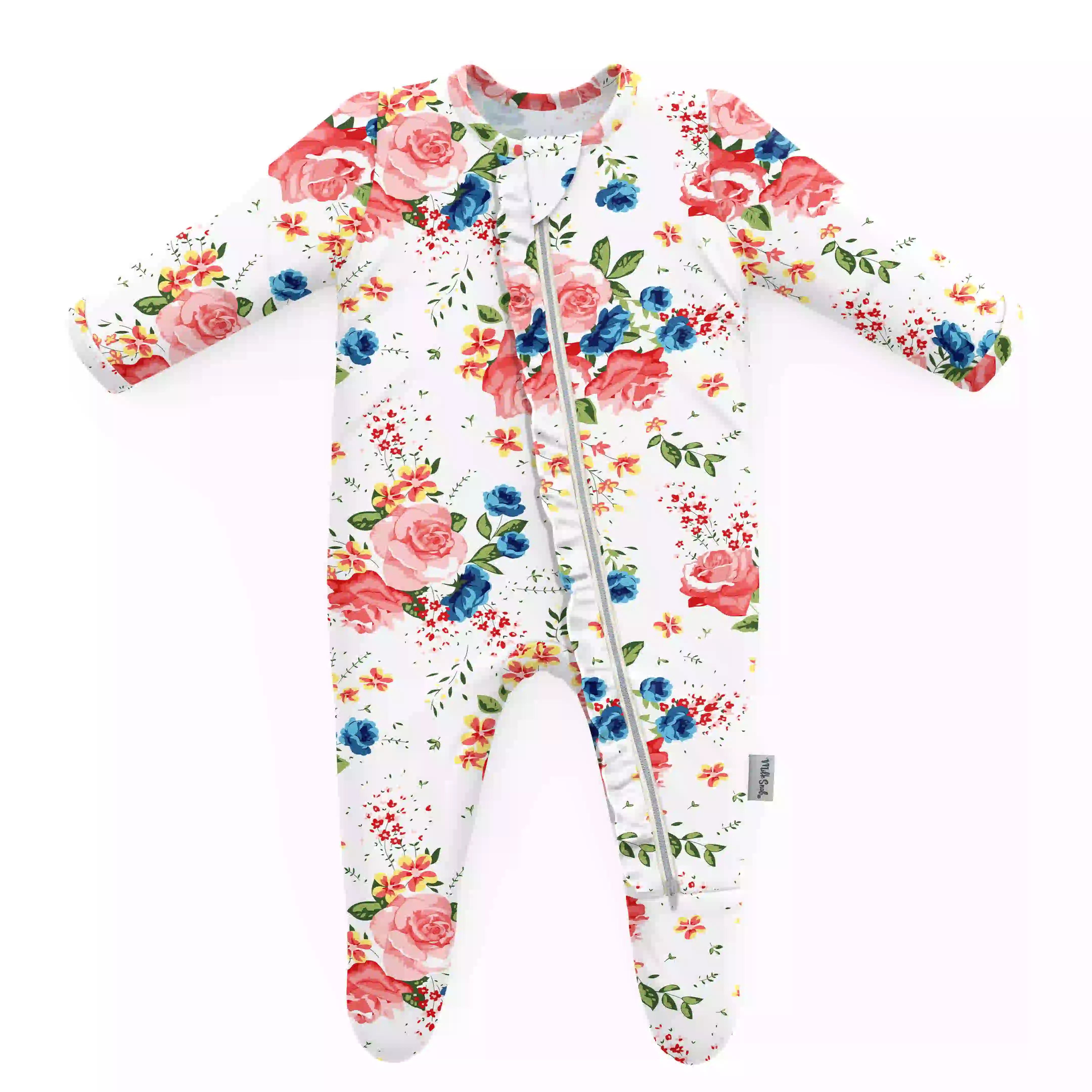 Floral baby pajamas deals